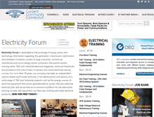 Tablet Screenshot of electricityforum.com